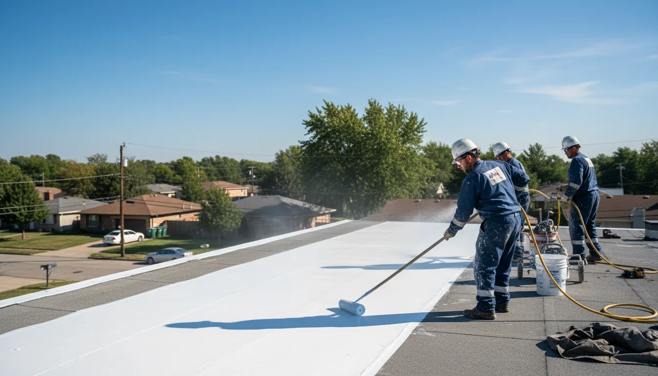 Commercial roof coating in Millersport, OH near me
